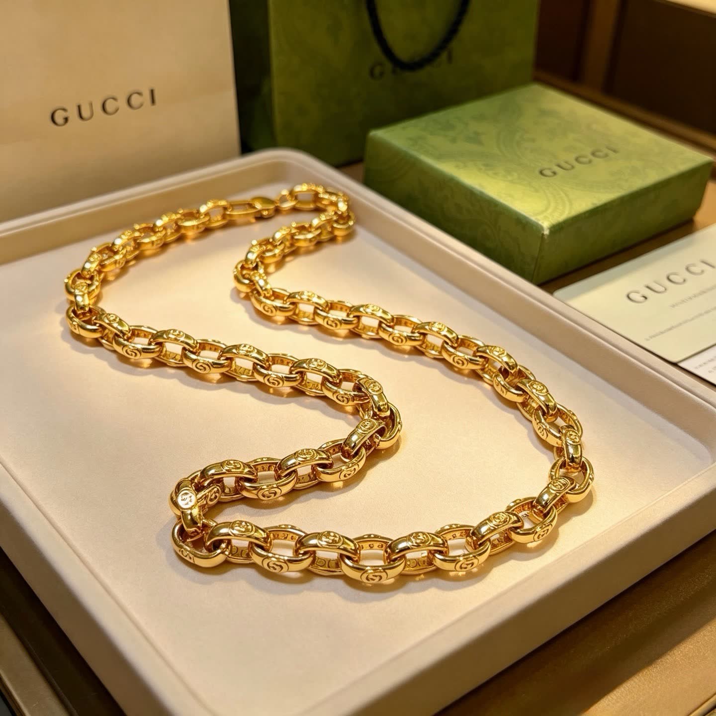 Gucci Gold Chain Necklace Gucci Gold Chain Necklace
