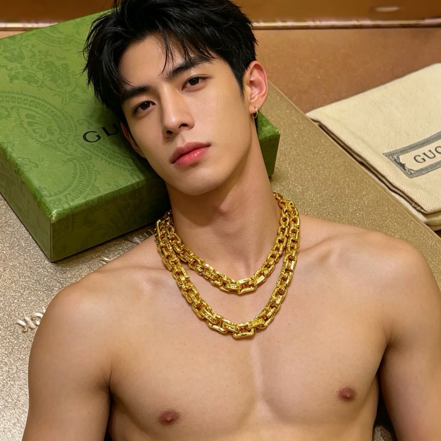 Gucci Gold-Plated Chain Necklace