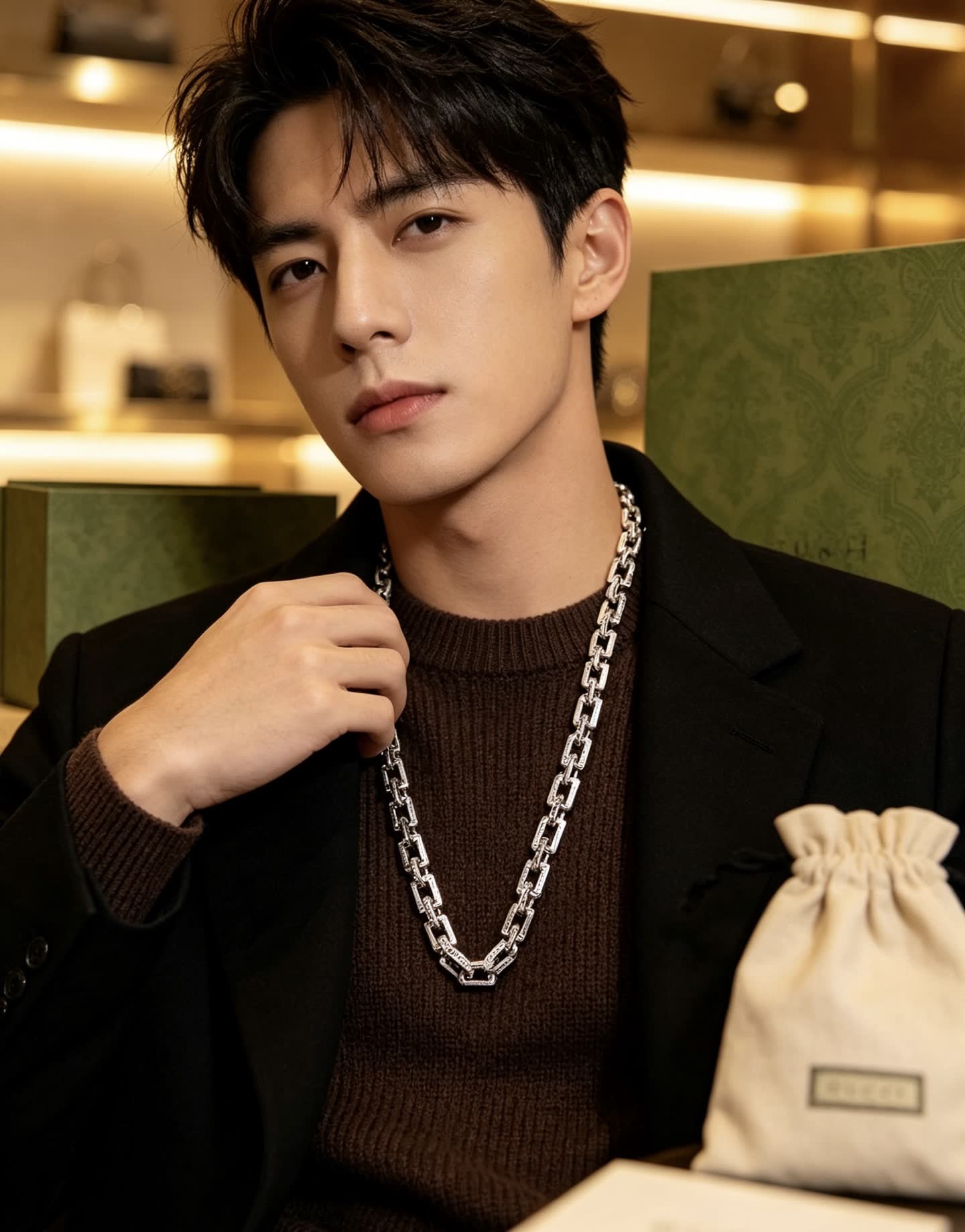 Gucci Silver Chain Necklace