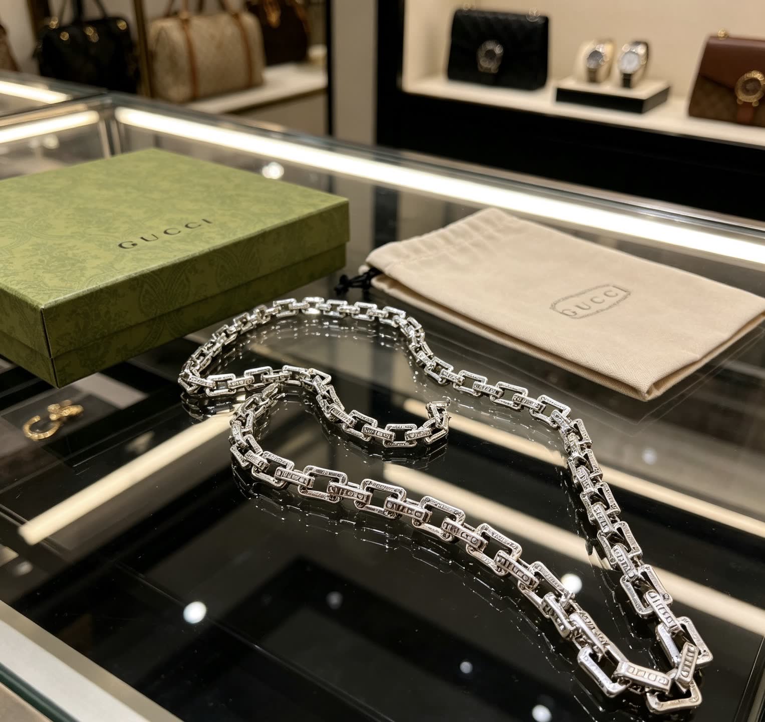 Gucci Silver Chain Necklace