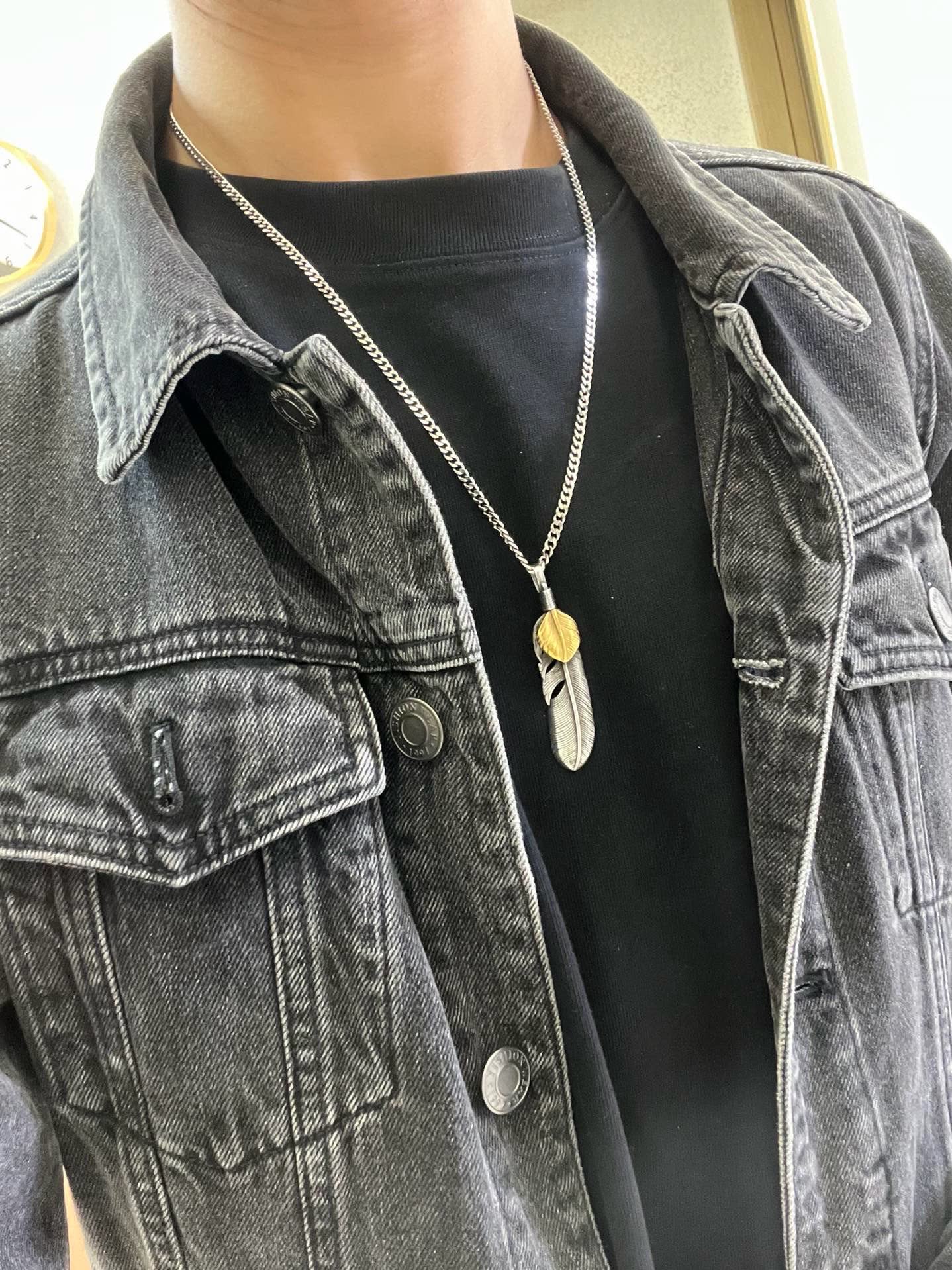 Gucci Feather Pendant Necklace
