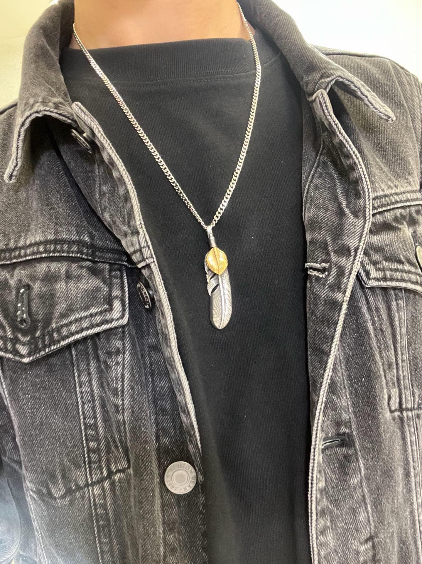 Gucci Feather Pendant Necklace