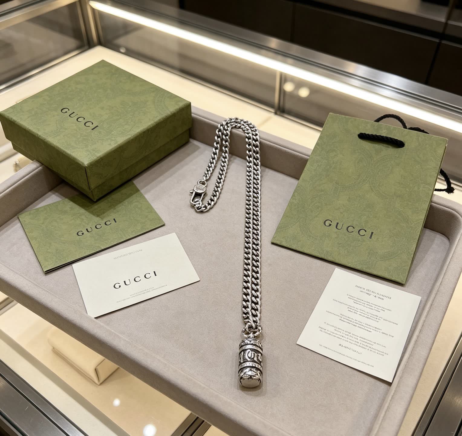 Gucci Silver Chain Necklace