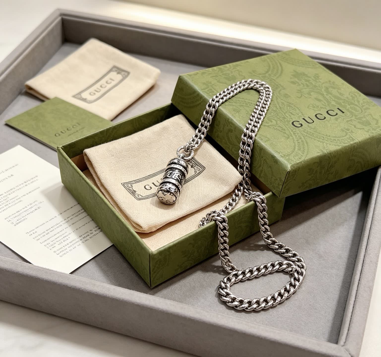 Gucci Silver Chain Necklace