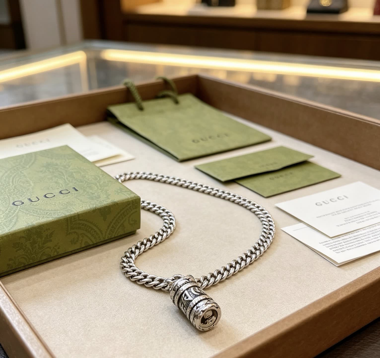 Gucci Silver Chain Necklace