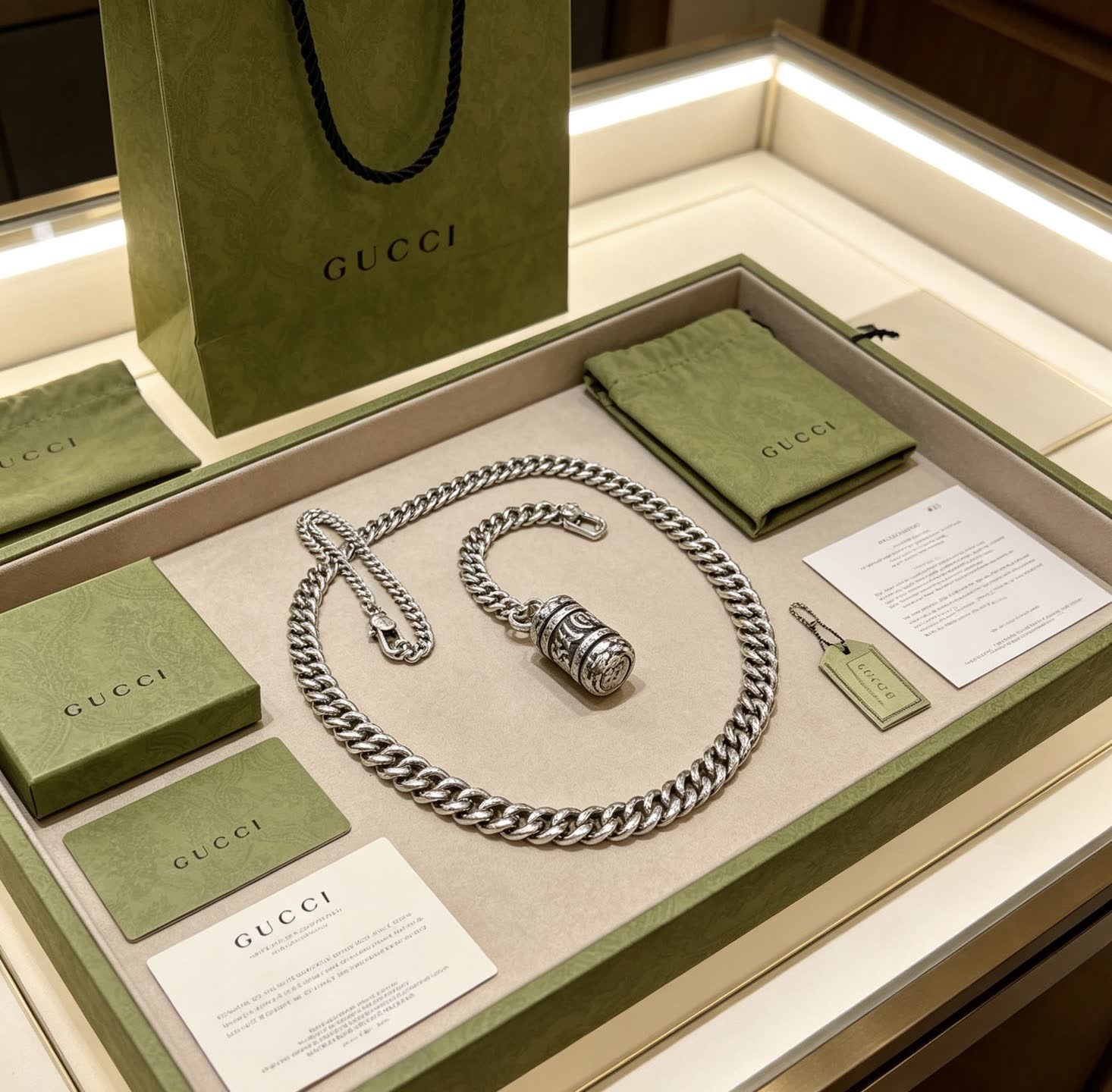 Gucci Silver Chain Necklace