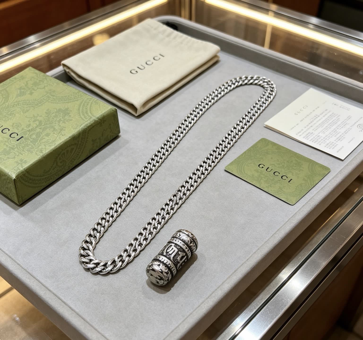 Gucci Silver Chain Necklace