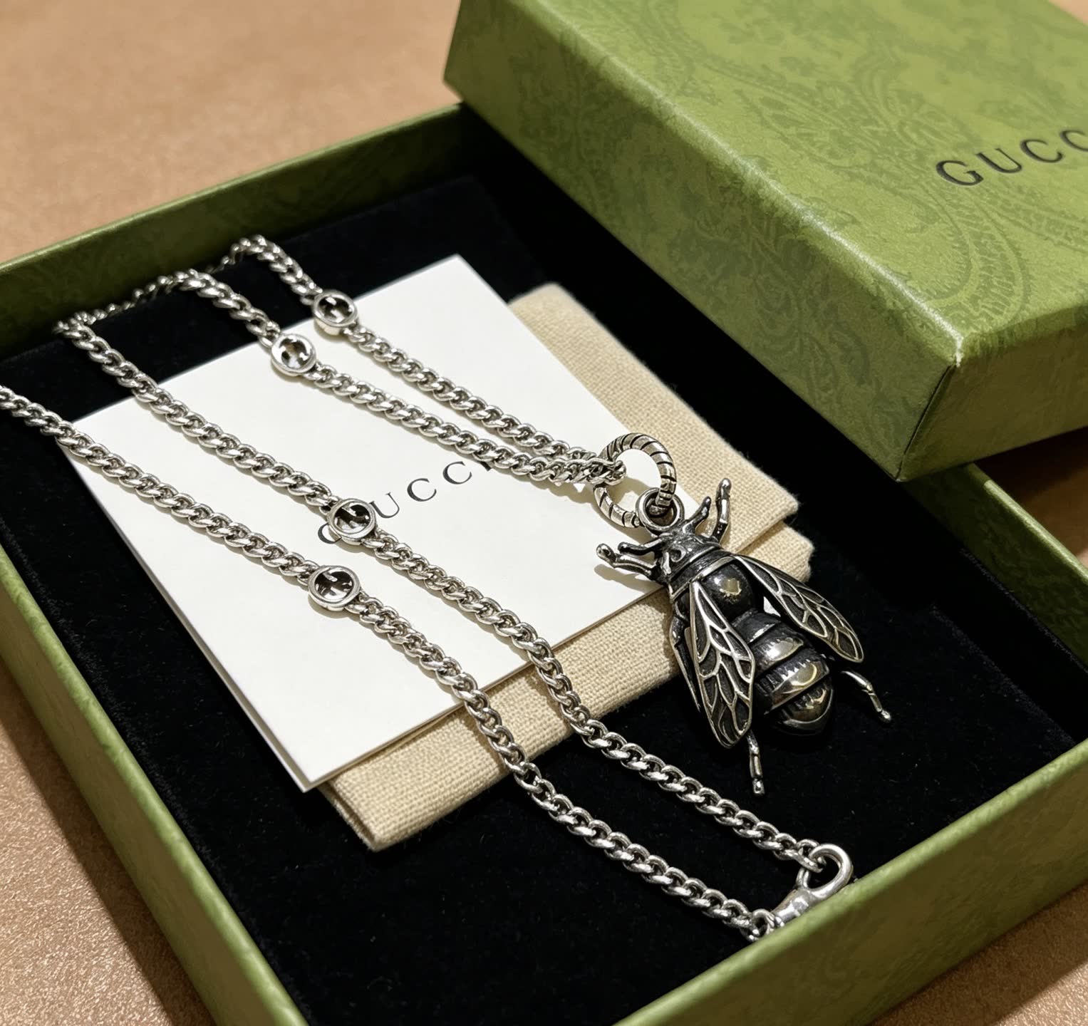 Gucci Bee Pendant Necklace