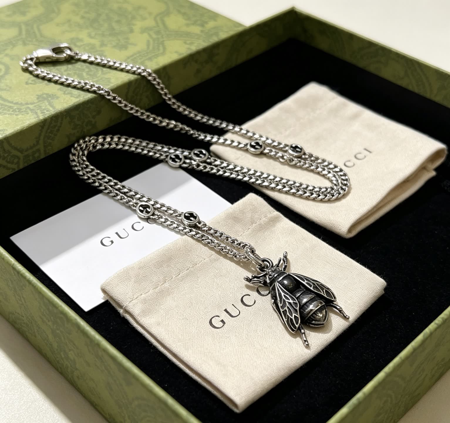 Gucci Bee Pendant Necklace