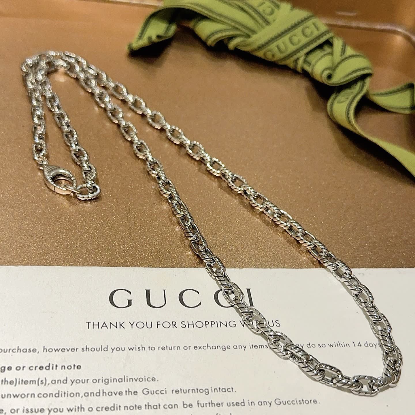 Gucci Silver Chain Necklace