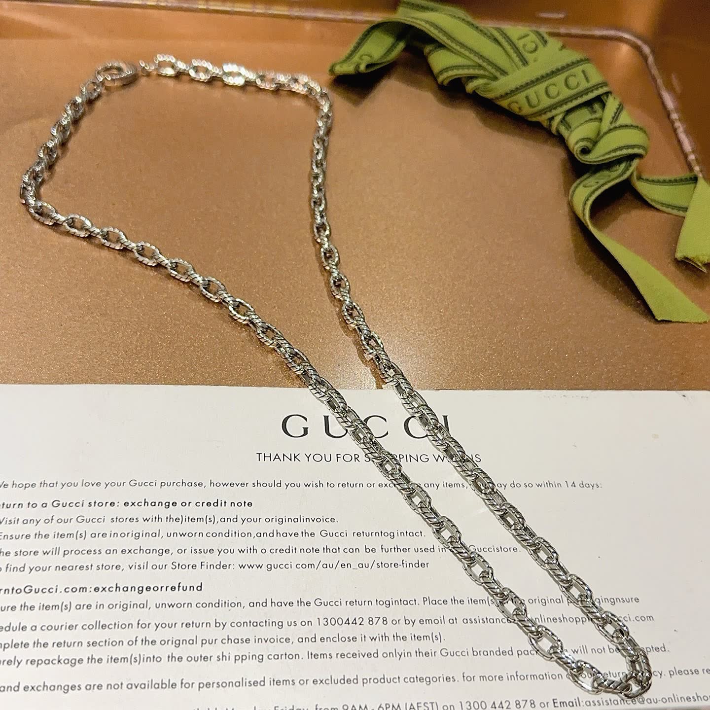 Gucci Silver Chain Necklace