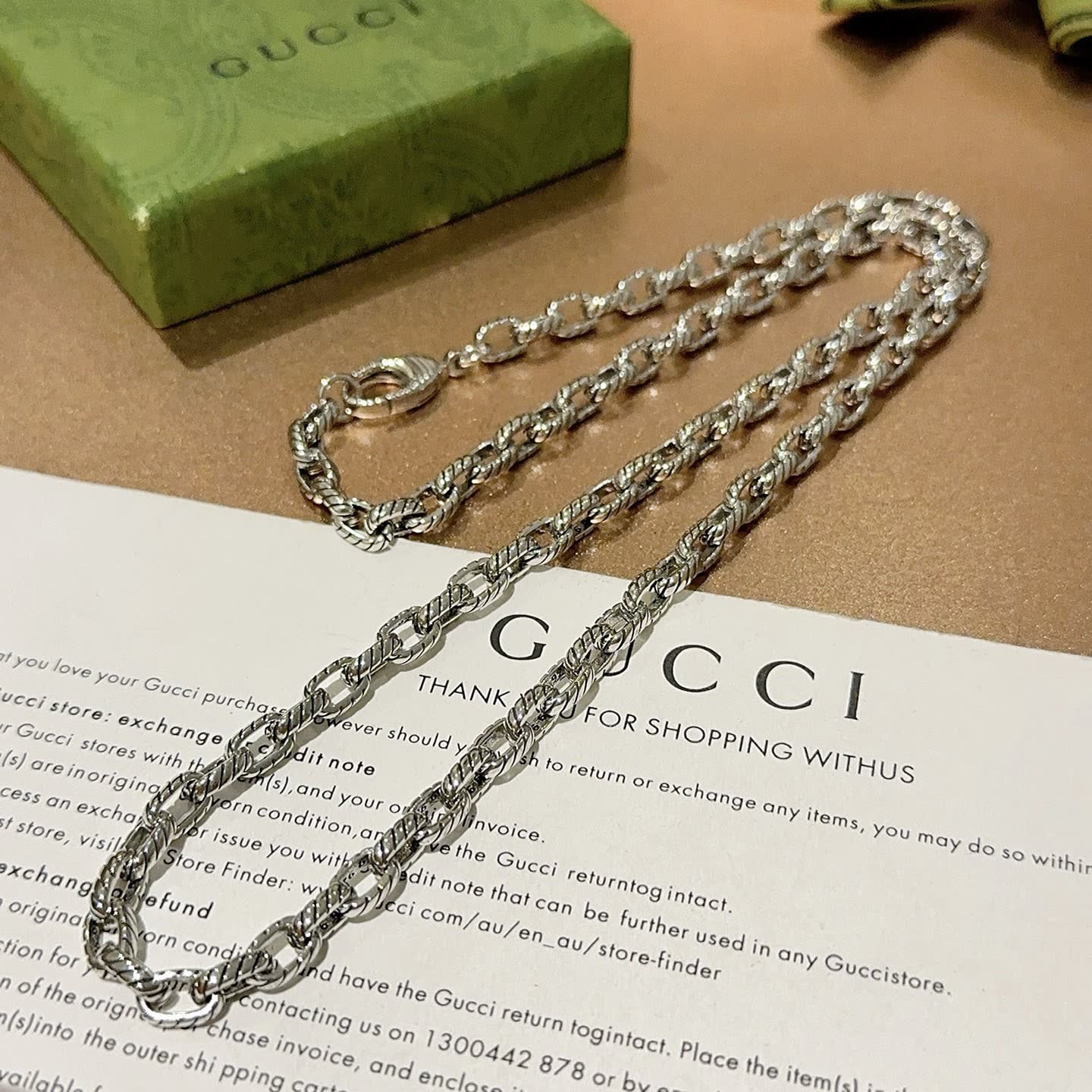 Gucci Silver Chain Necklace