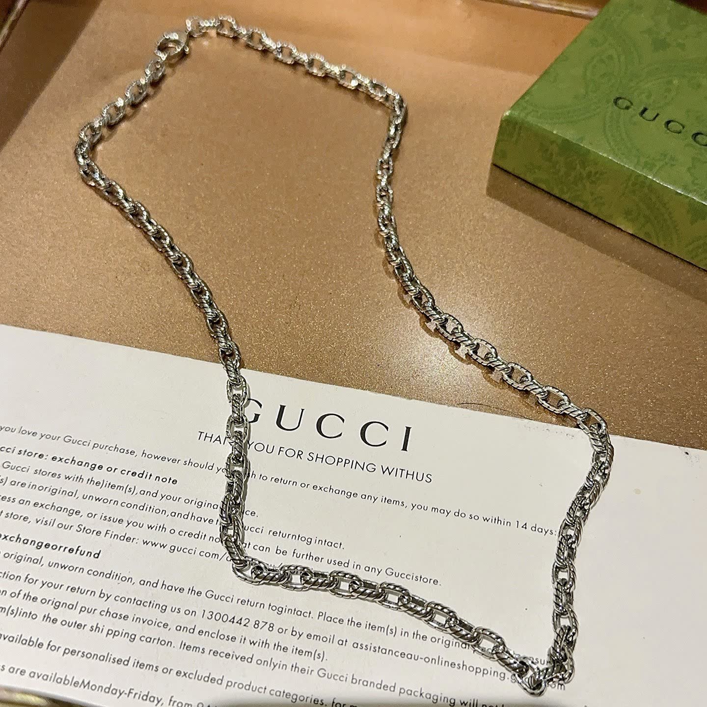 Gucci Silver Chain Necklace