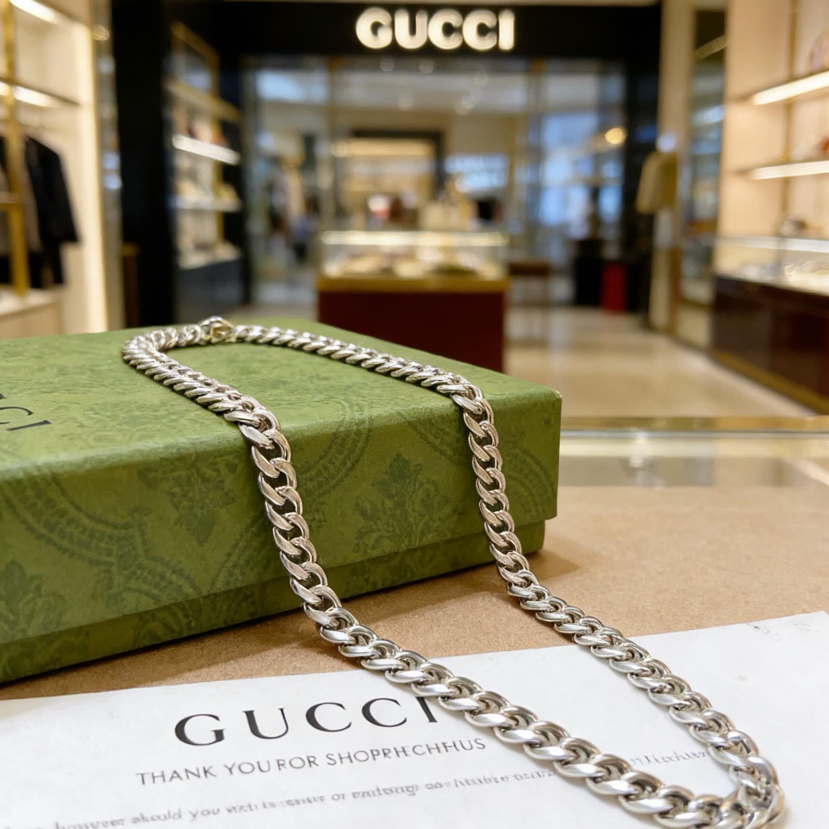 Gucci Silver Chain Necklace