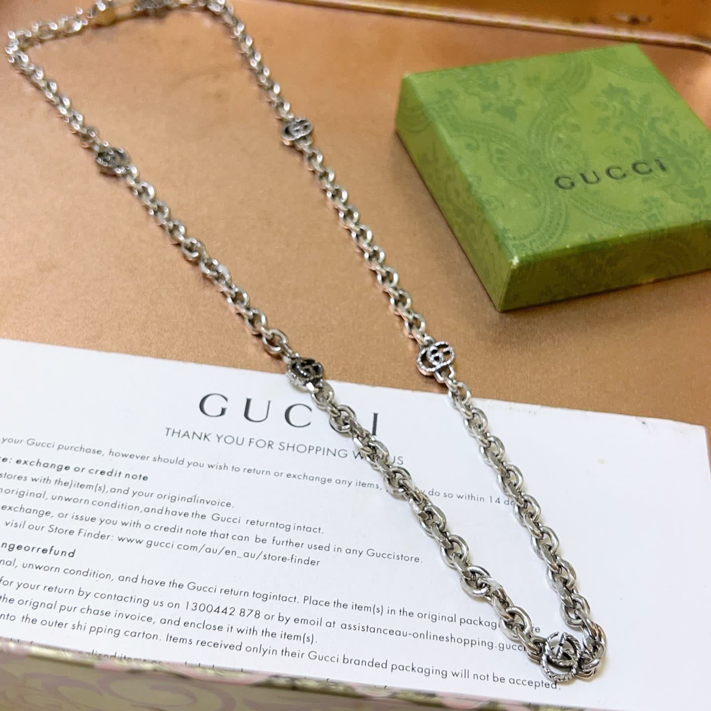 Gucci Silver Chain Necklace