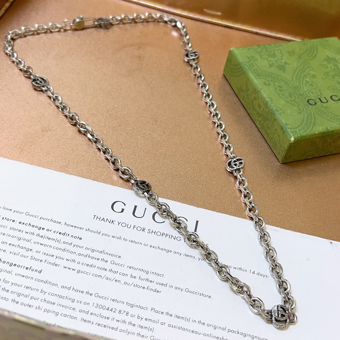 Gucci Silver Chain Necklace