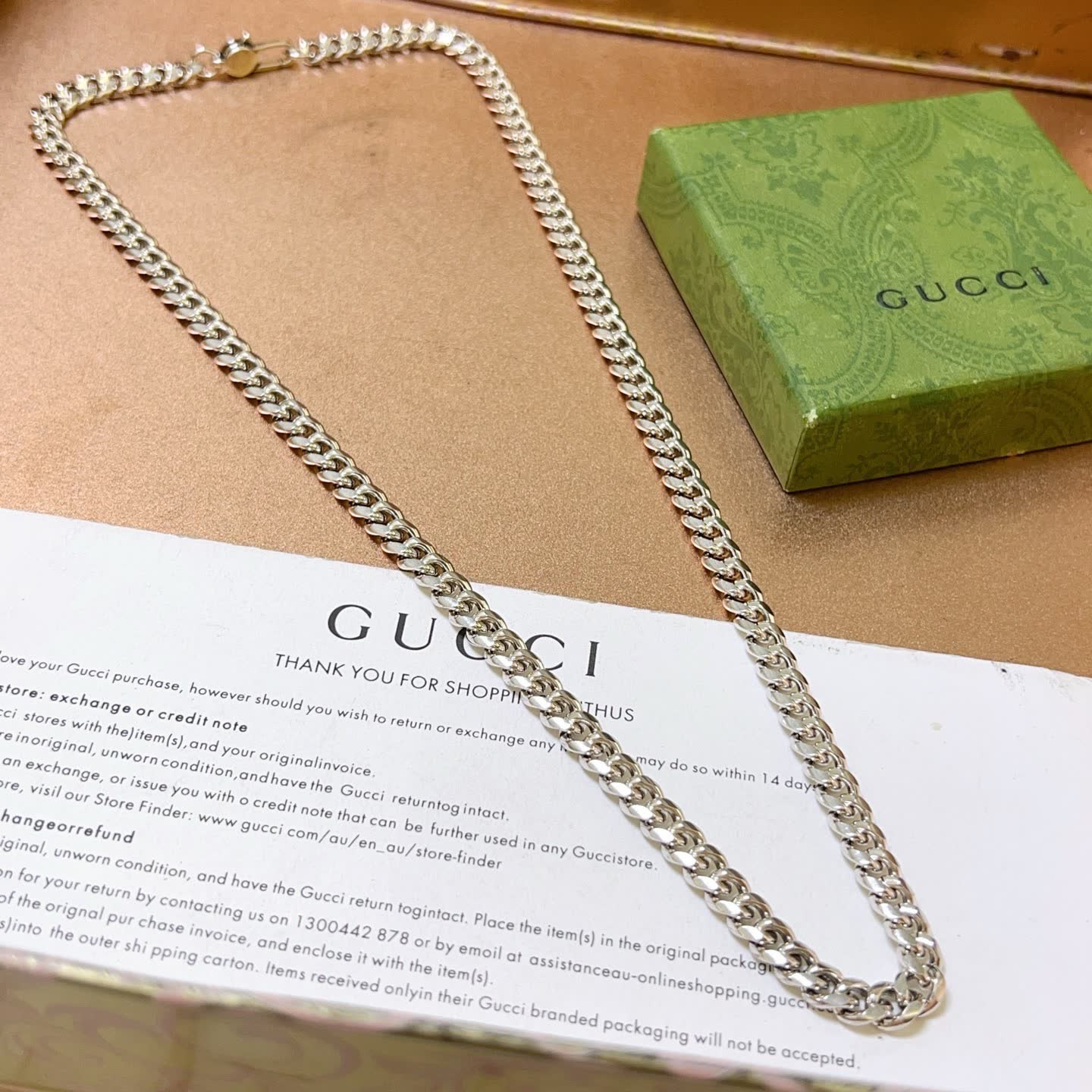 Gucci Silver Chain Necklace