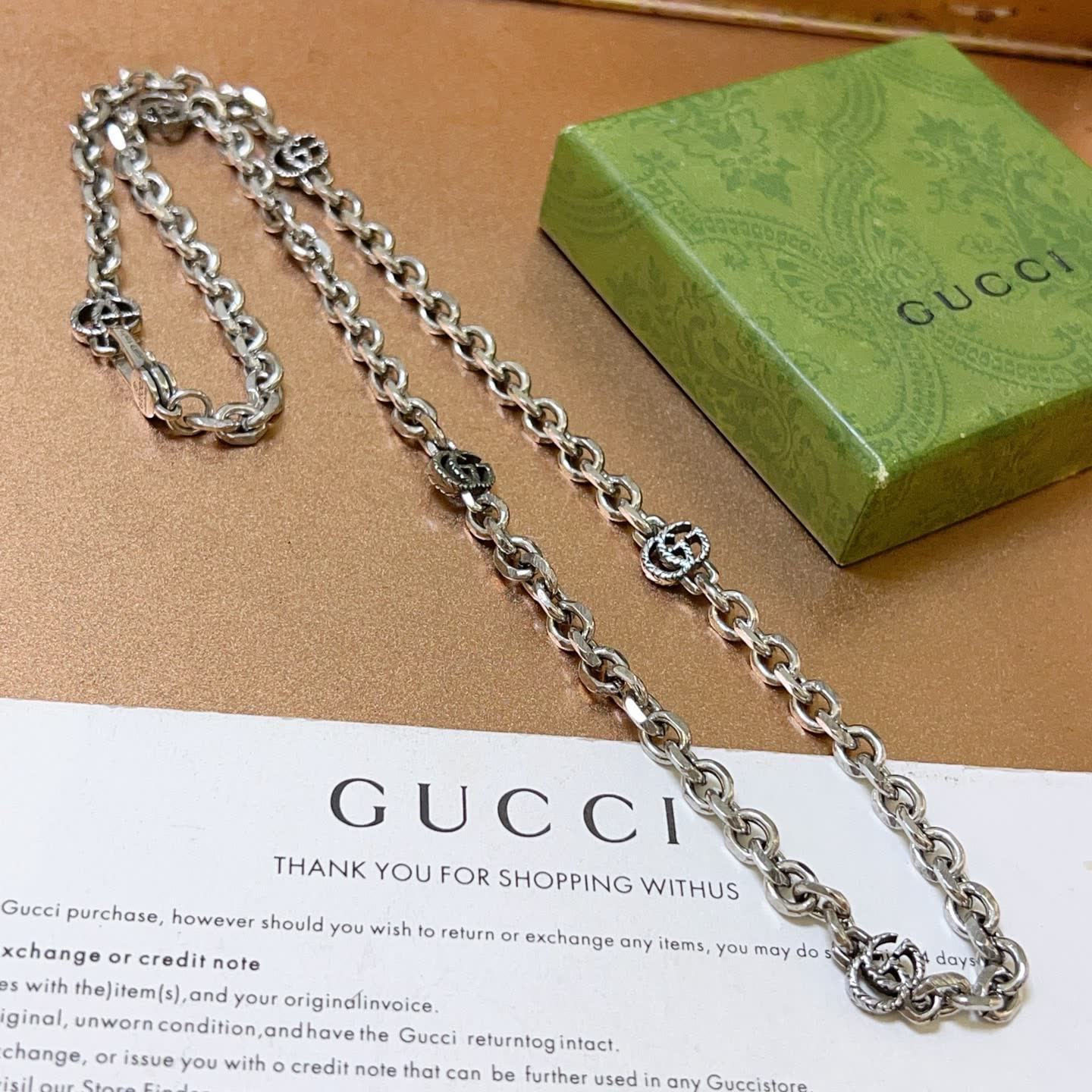 Gucci Silver Chain Necklace