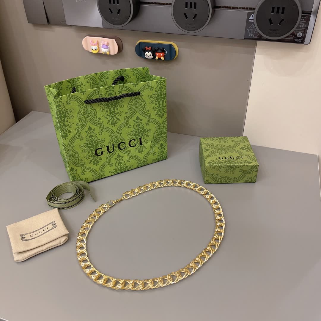 Gucci Gold-Plated Chain Necklace