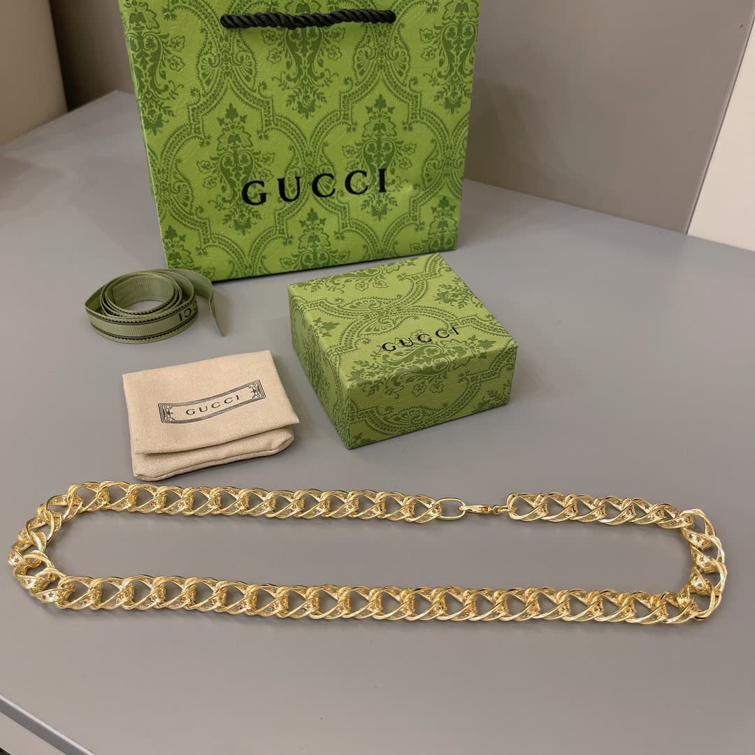 Gucci Gold-Plated Chain Necklace