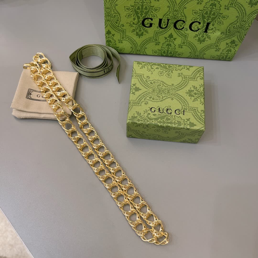 Gucci Gold-Plated Chain Necklace