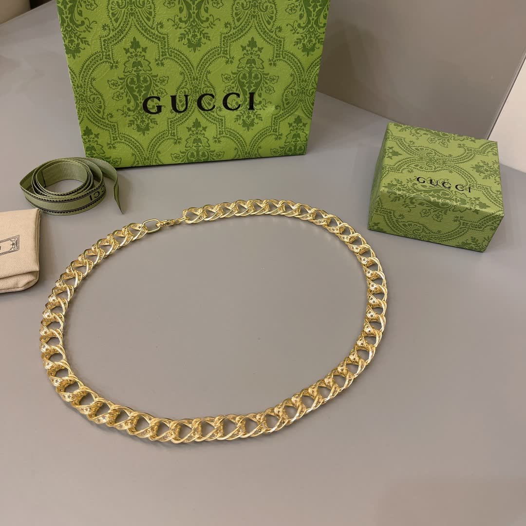 Gucci Gold-Plated Chain Necklace