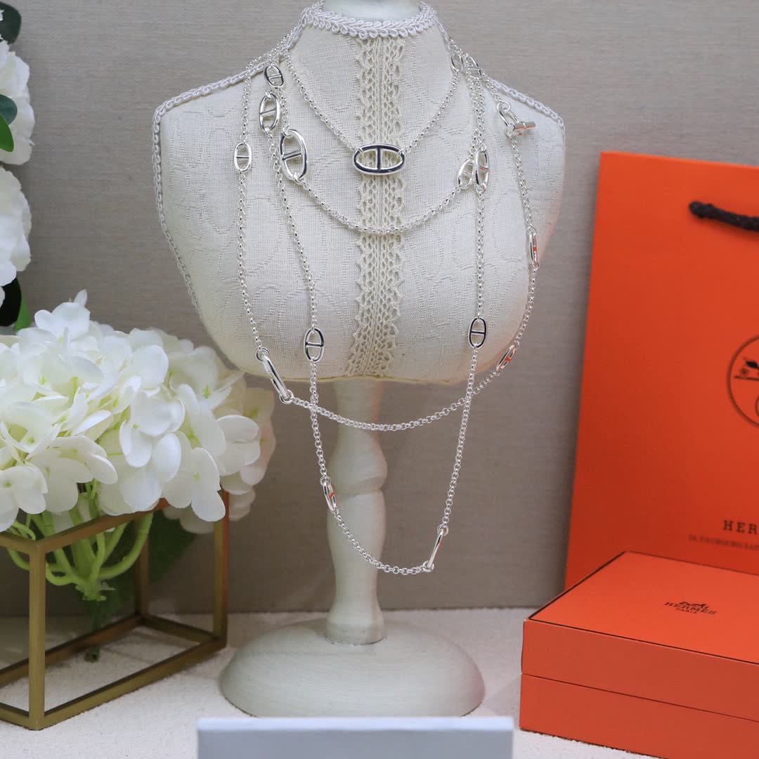 Hermes Hermès Silver Necklace