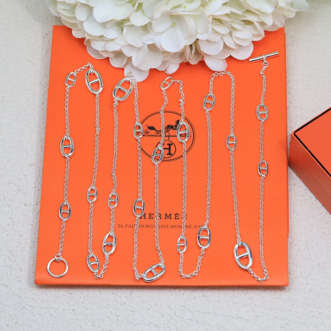 Hermes Hermès Silver Necklace