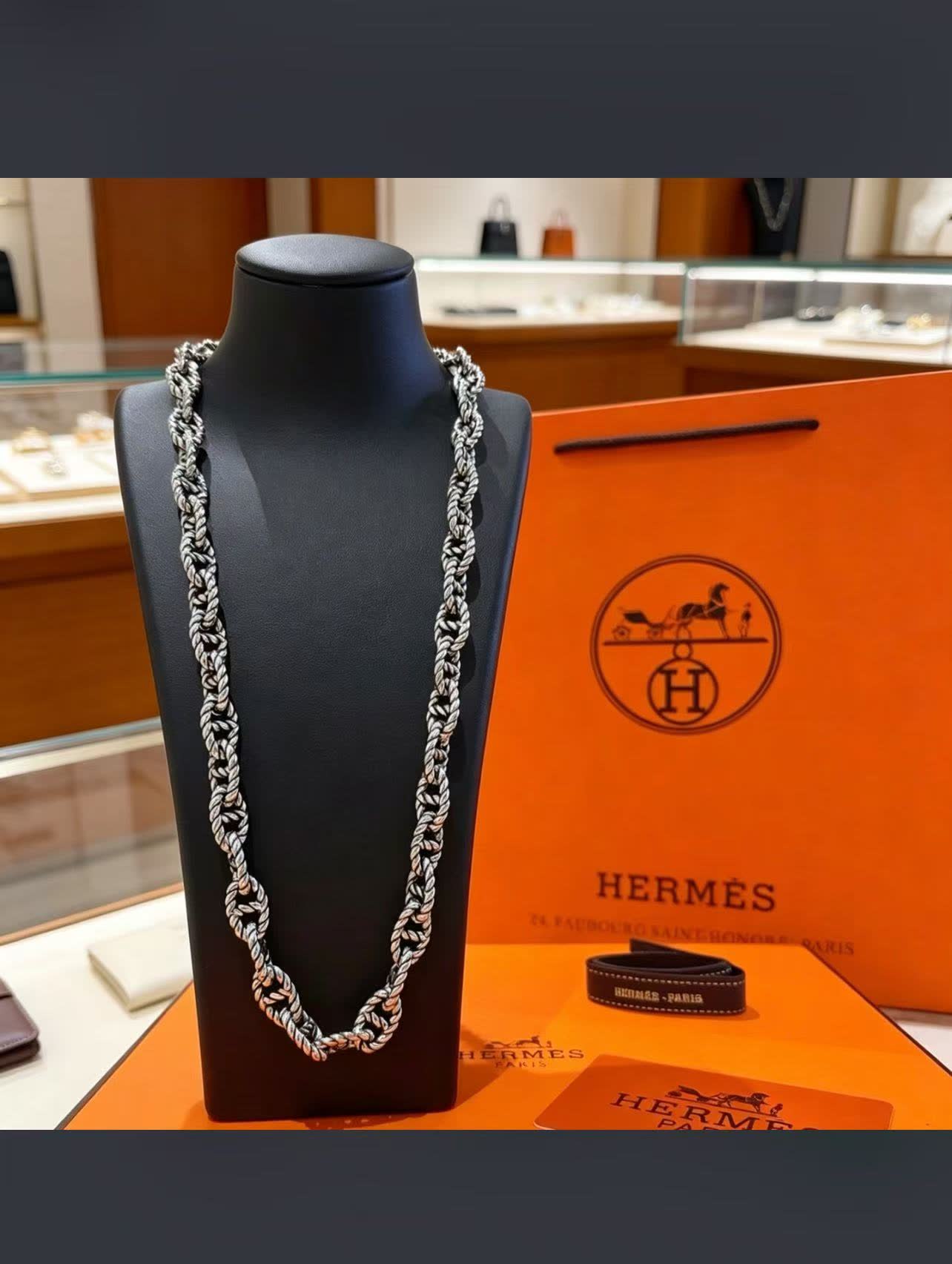 Hermes Hermès Silver Necklace