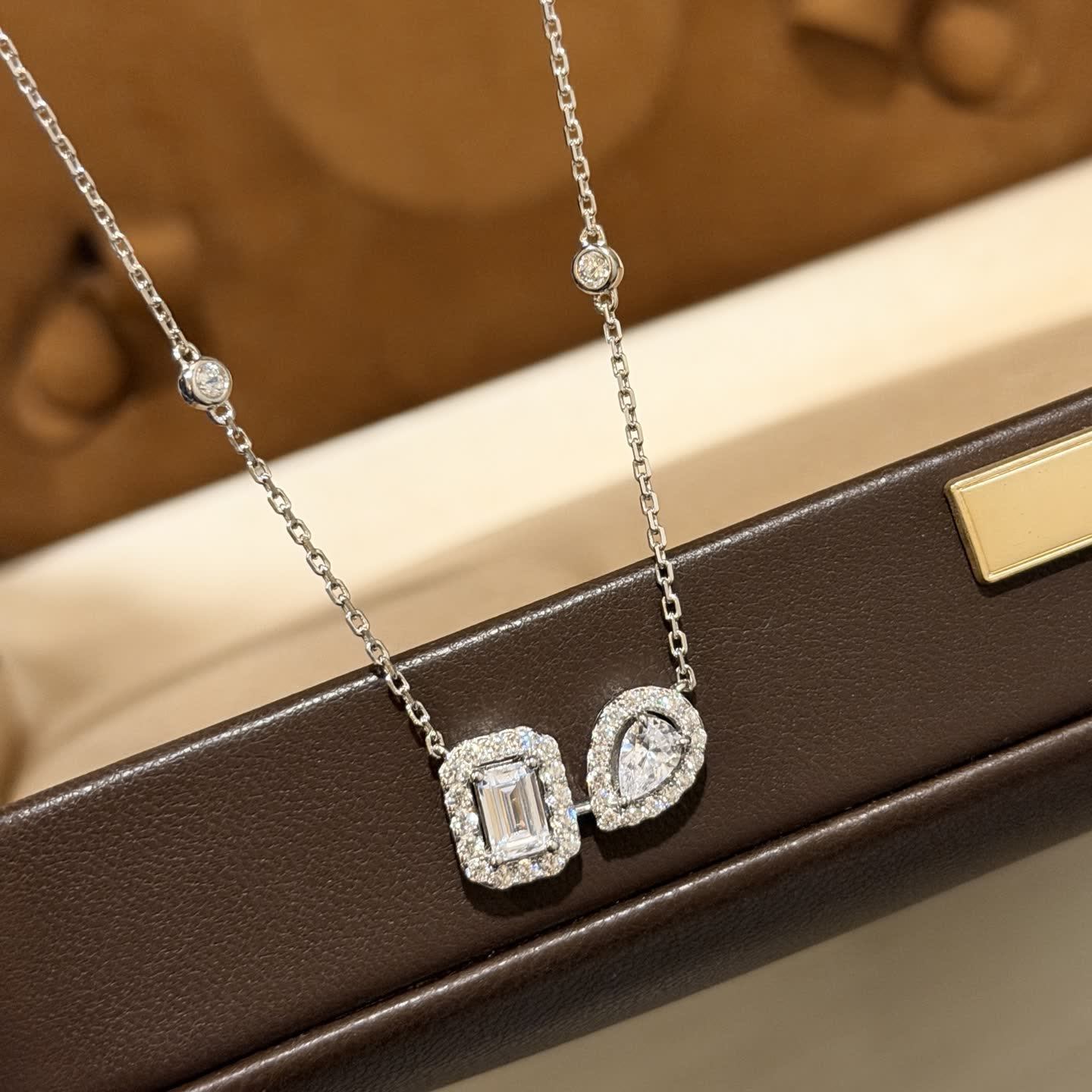 Messika S925 Silver Necklace with Cubic Zirconia