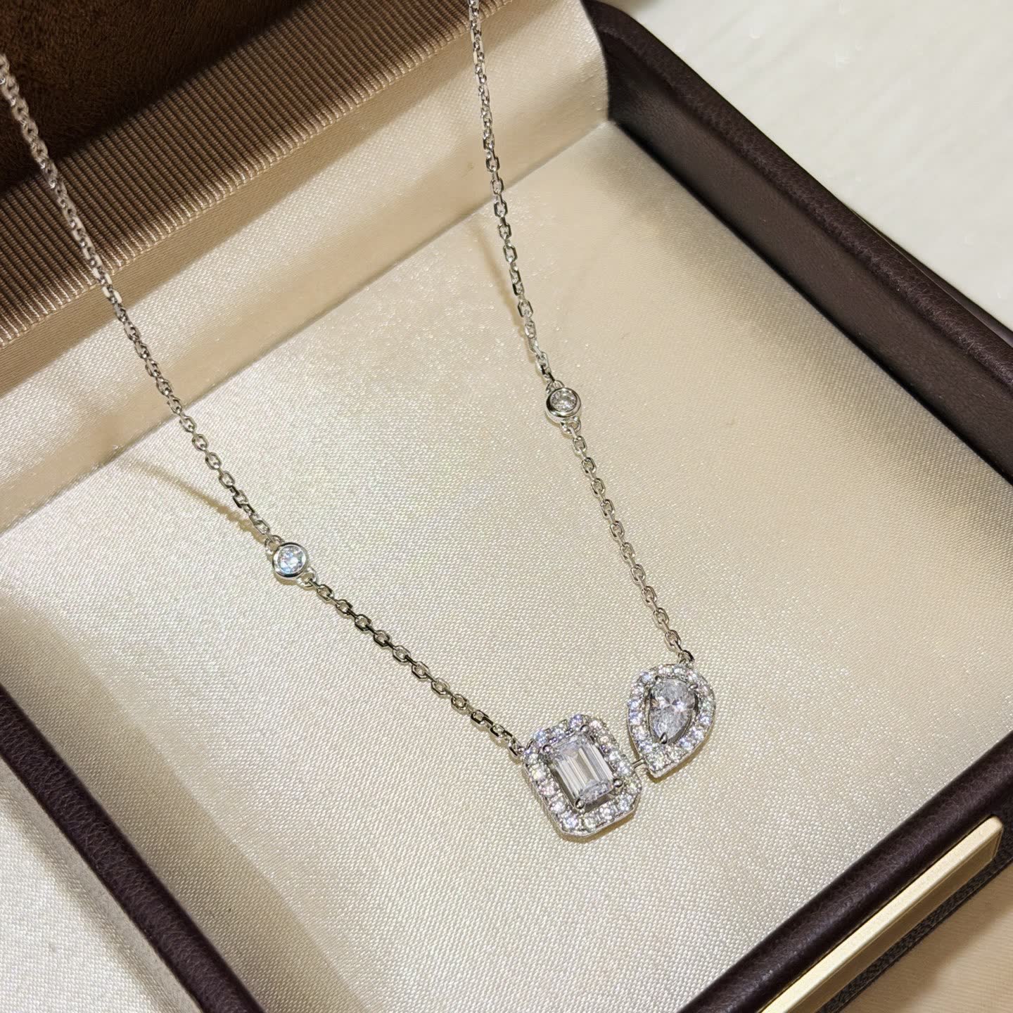 Messika S925 Silver Necklace with Cubic Zirconia