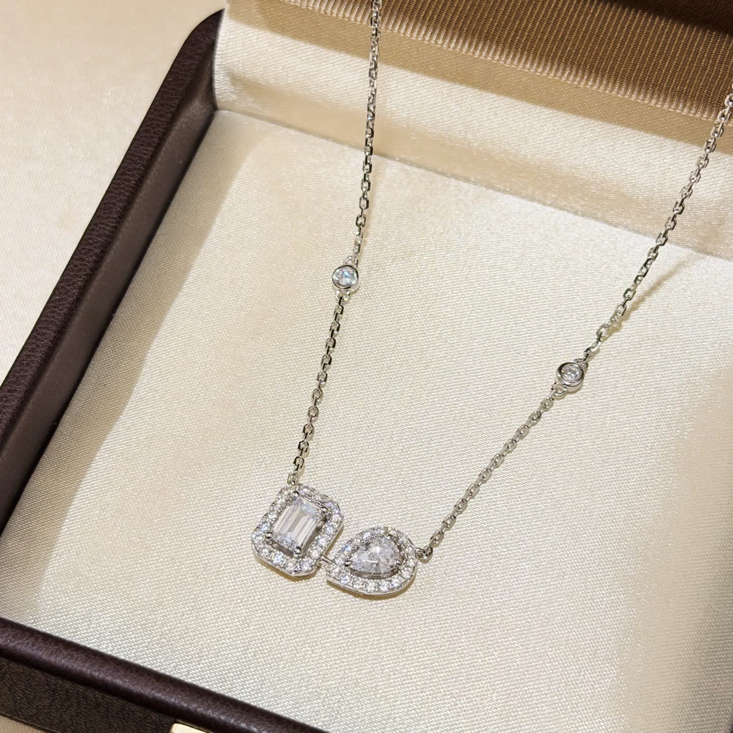 Messika S925 Silver Necklace with Cubic Zirconia