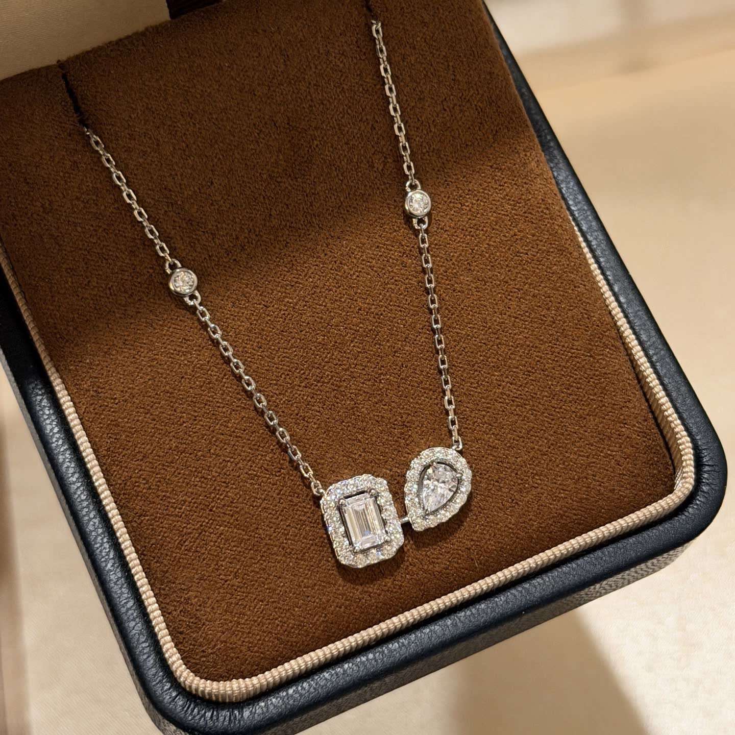 Messika S925 Silver Necklace with Cubic Zirconia