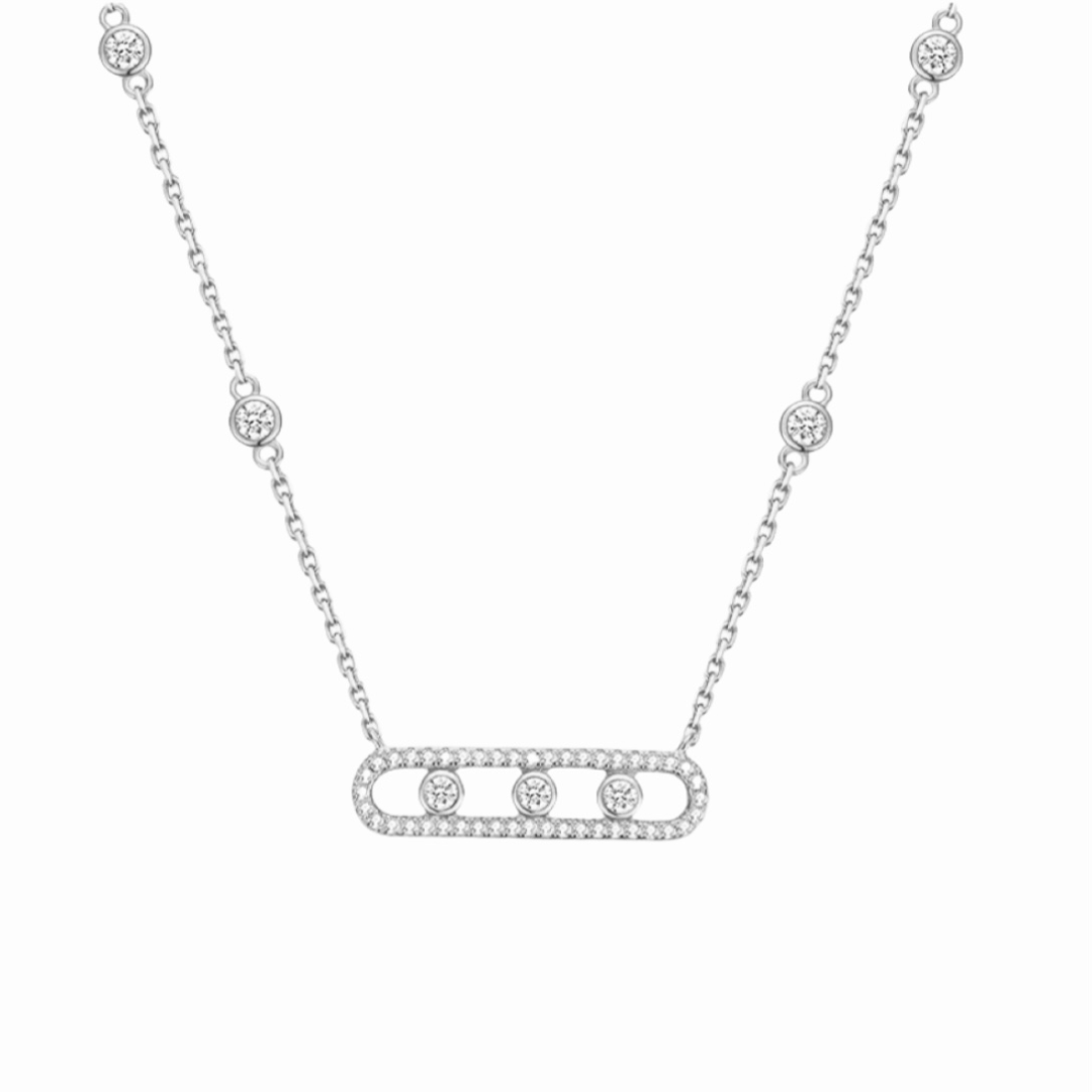 Messika S925 Silver Diamond Necklace