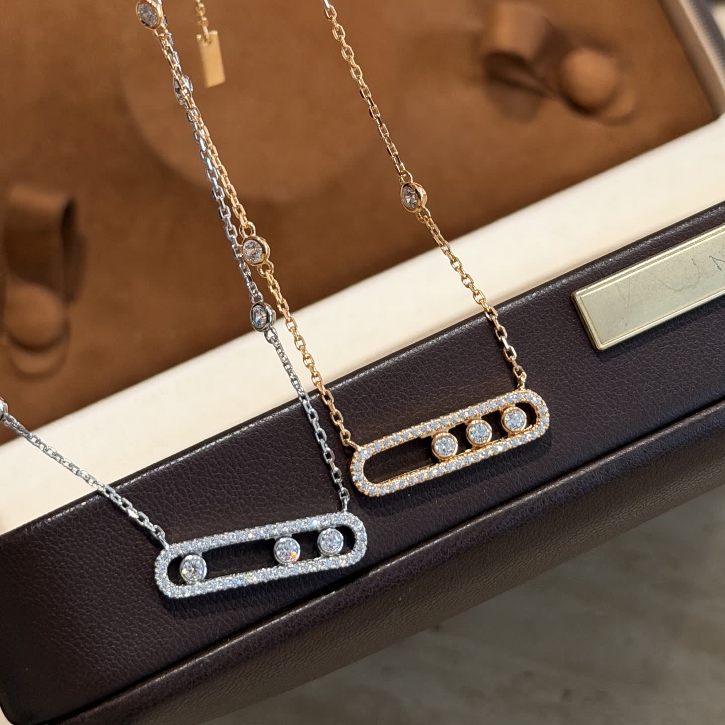Messika S925 Silver Diamond Necklace