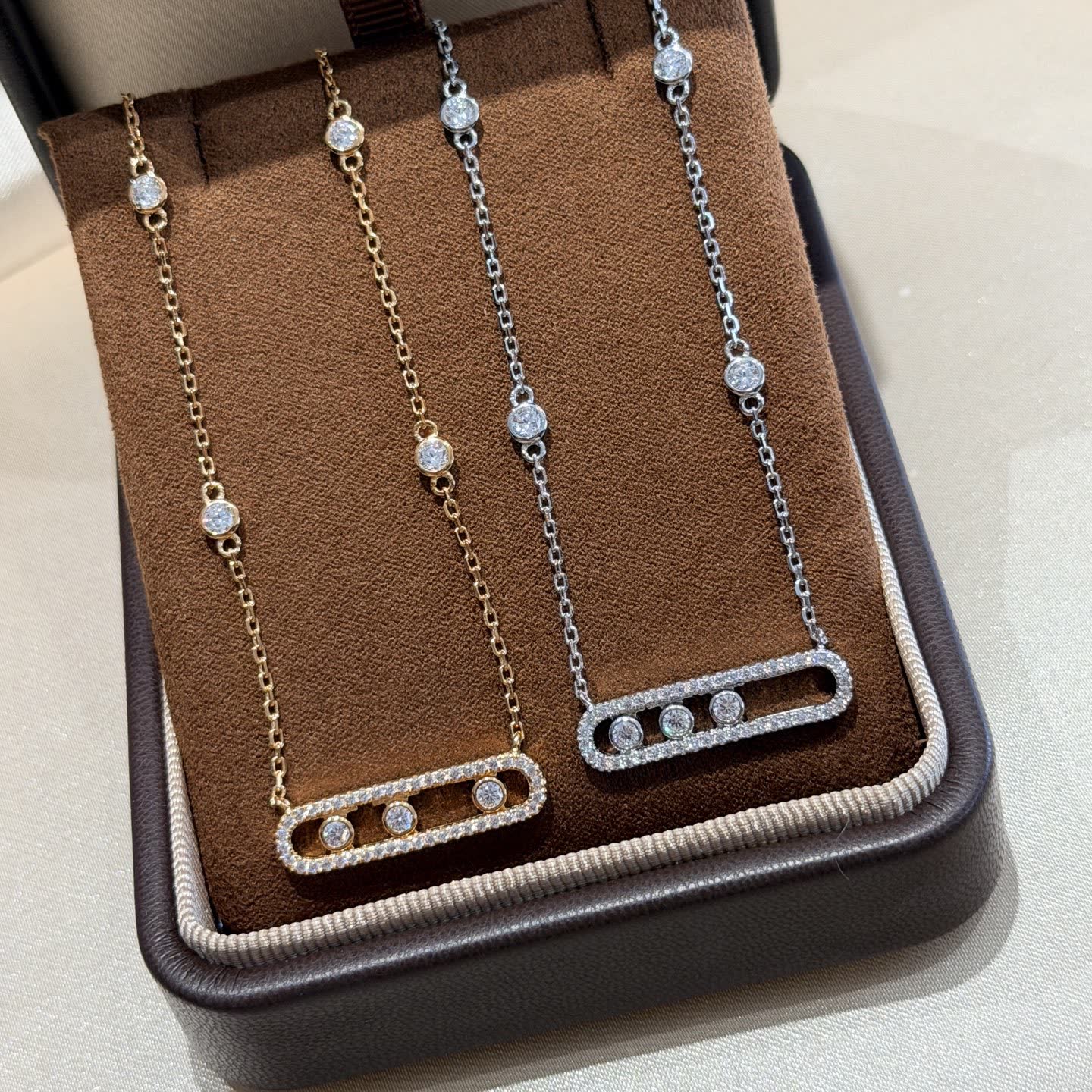 Messika S925 Silver Diamond Necklace