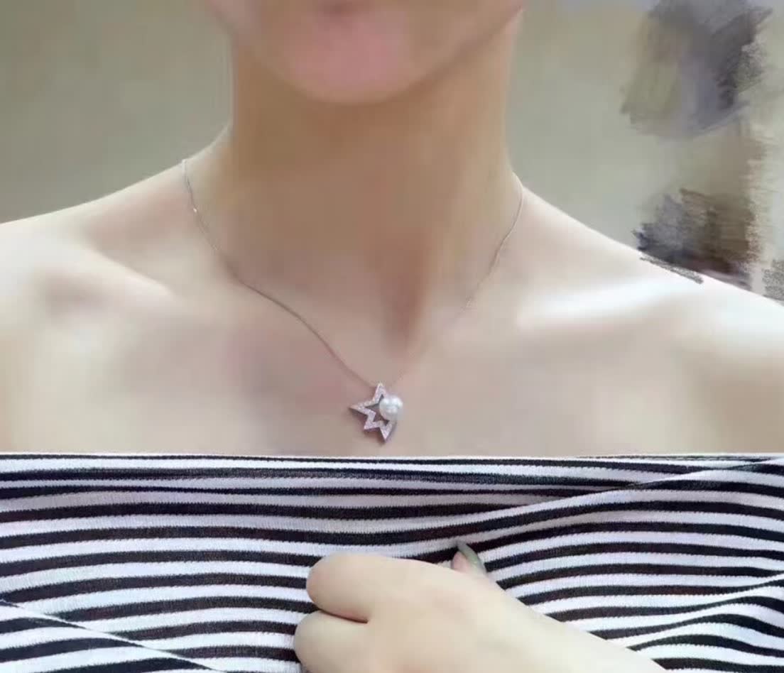 Mikimoto Silver Star Pearl Necklace