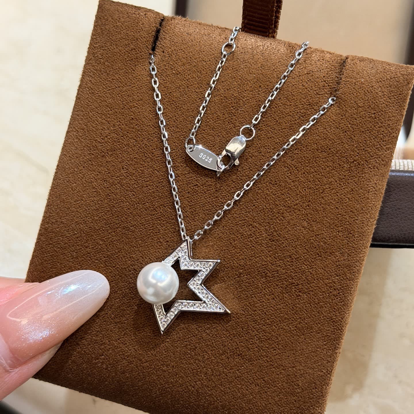 Mikimoto Silver Star Pearl Necklace