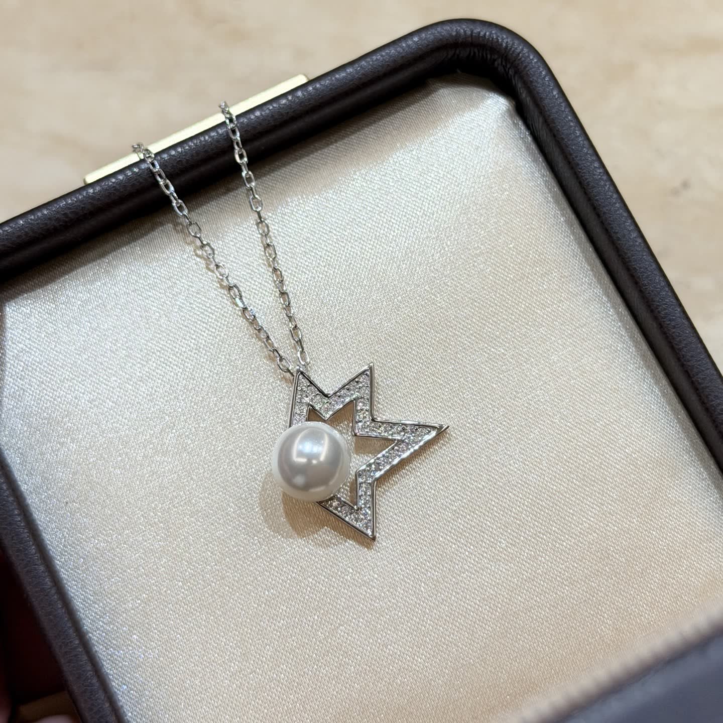 Mikimoto Silver Star Pearl Necklace