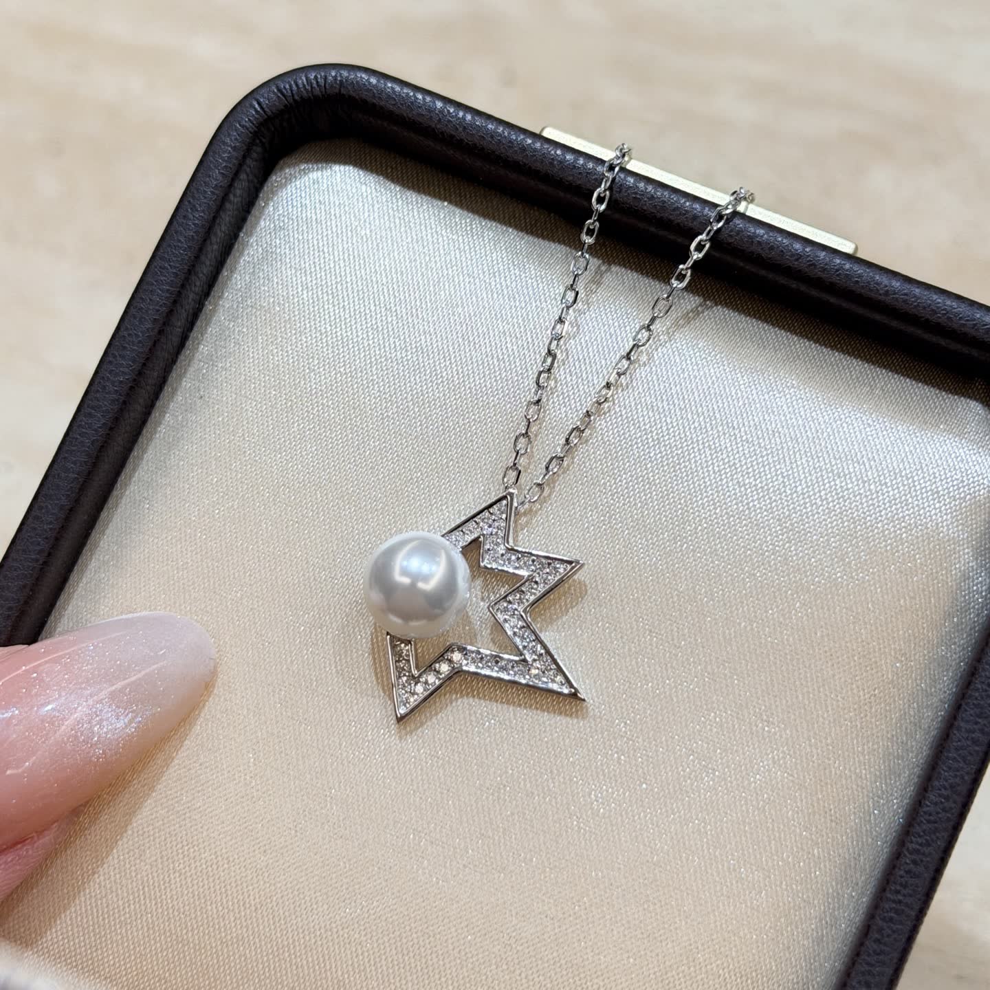 Mikimoto Silver Star Pearl Necklace