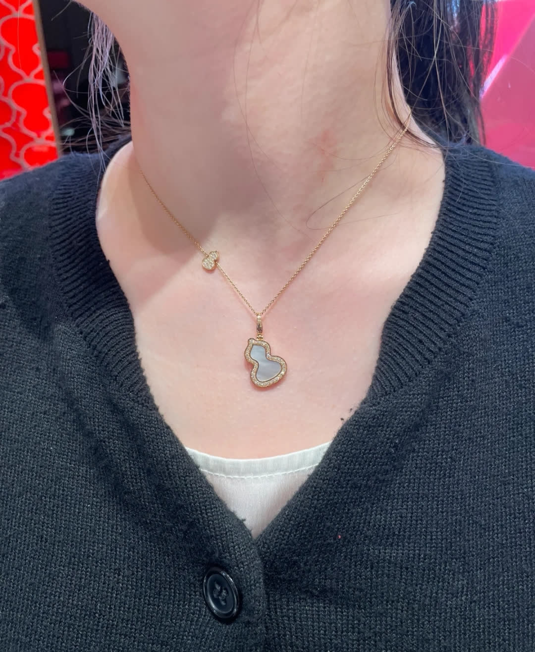 Qeelin Happy Diamonds Necklace and Bracelet Set