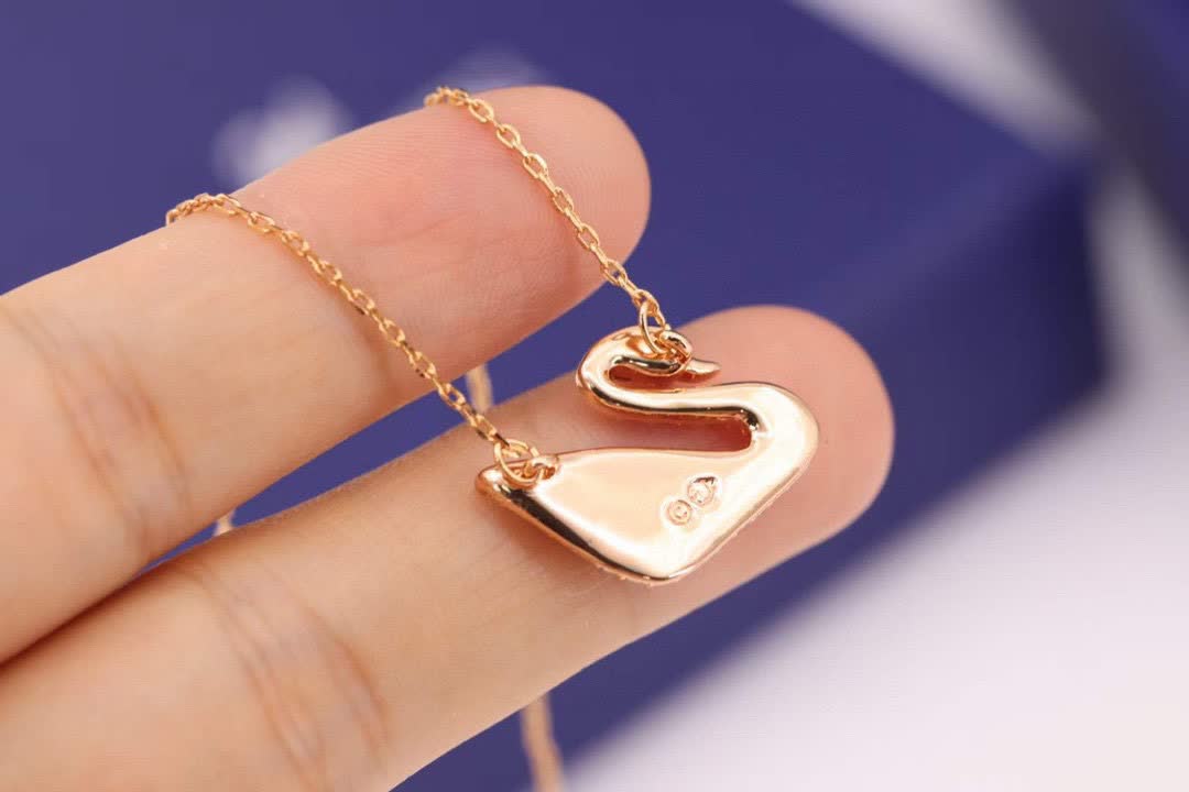 Swarovski Swan Pendant Necklace