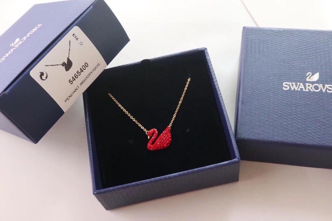 Swarovski Happy New Year Swan Necklace
