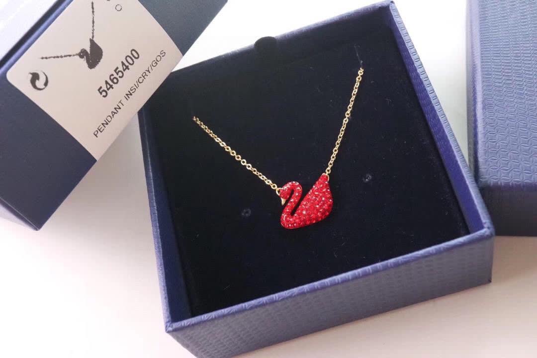 Swarovski Happy New Year Swan Necklace