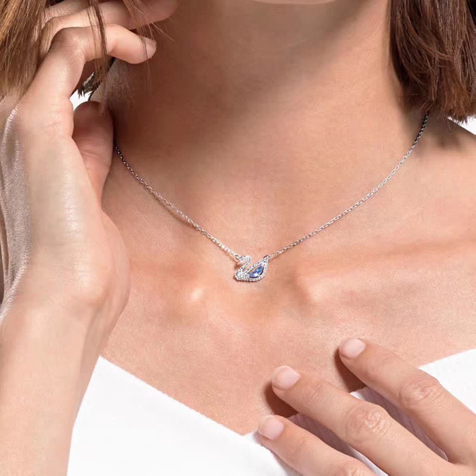 Swarovski Duo Evil Eye Pendant Necklace