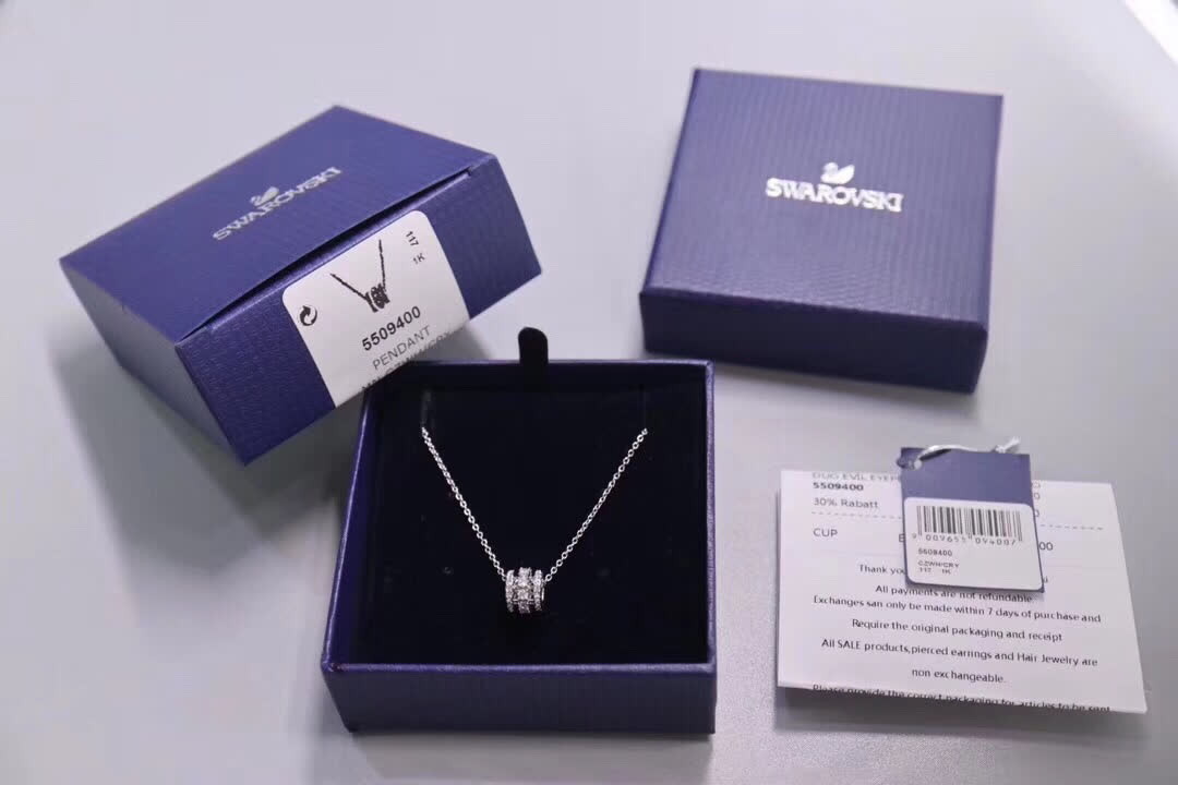 Swarovski FURTHER Silver Necklace with Cubic Zirconia