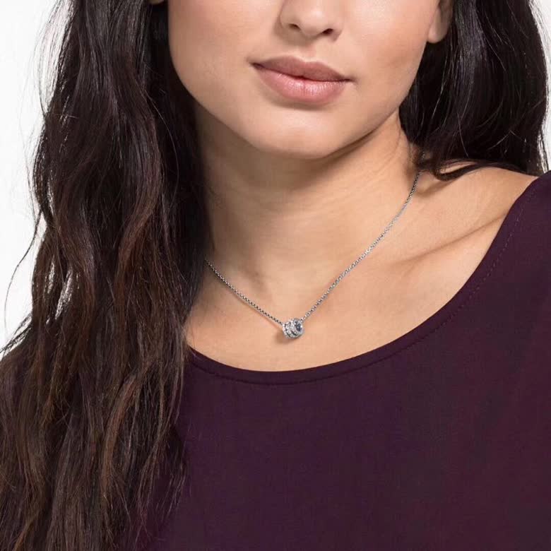 Swarovski FURTHER Silver Necklace with Cubic Zirconia