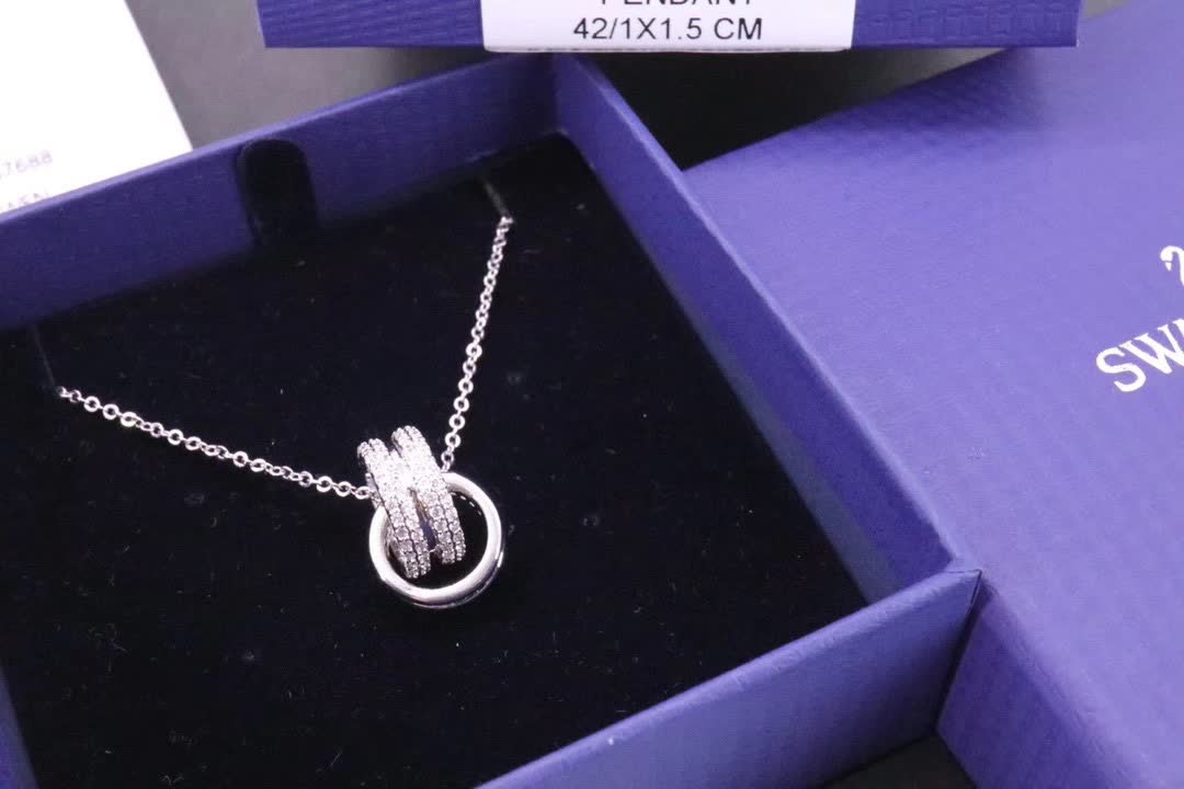 Swarovski Infinity Ring Pendant Necklace
