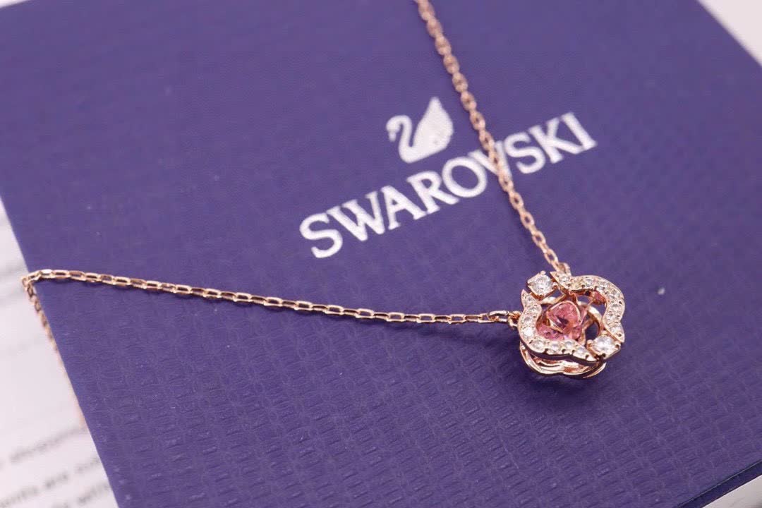 Van Cleef & Arpels Rose Gold-Tone Crystal Necklace