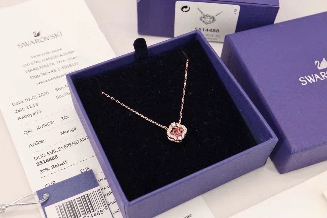 Van Cleef & Arpels Rose Gold-Tone Crystal Necklace